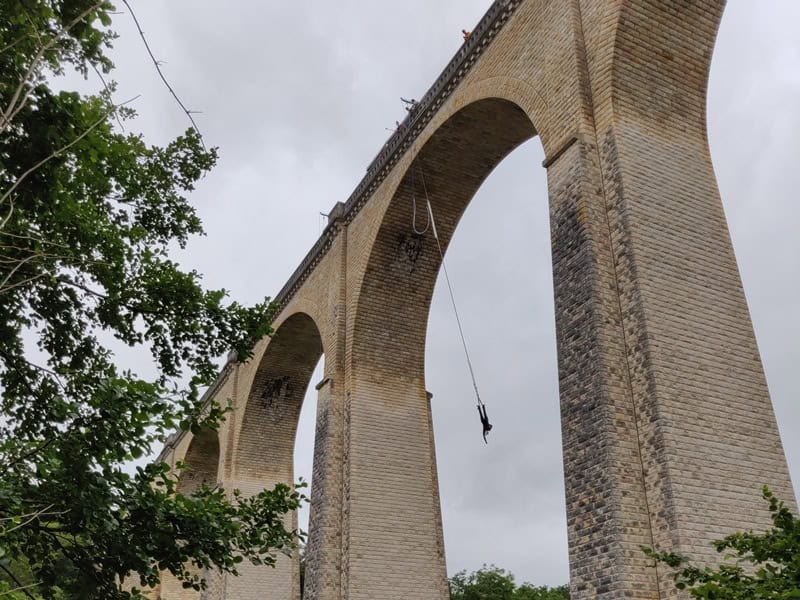 Viaduc de Le Blanc saut a lelastique sarthe